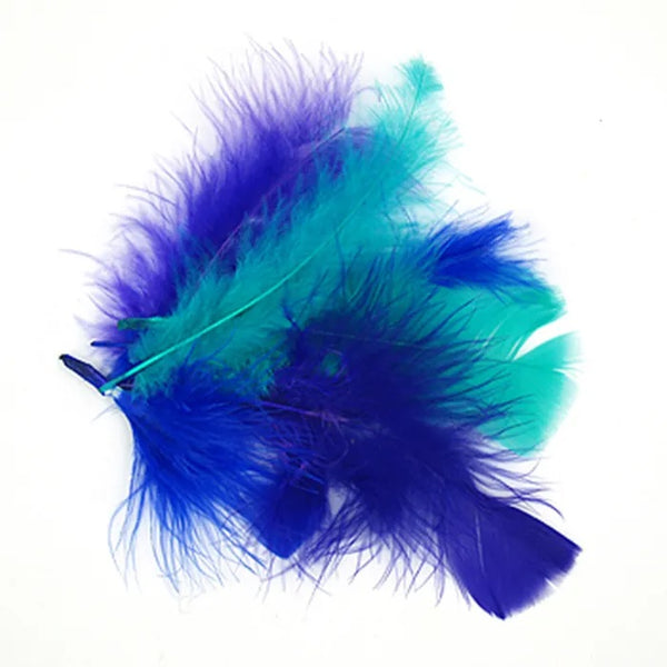 Blue/Purple/Green Craft Feathers